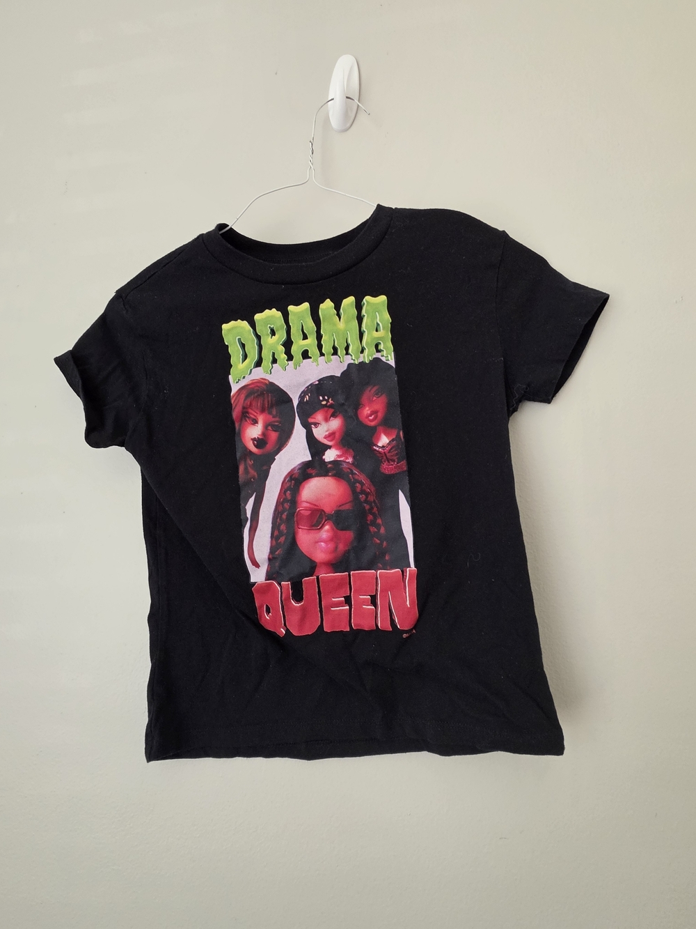 Drama Queen Graphic Tee for Kids - Black